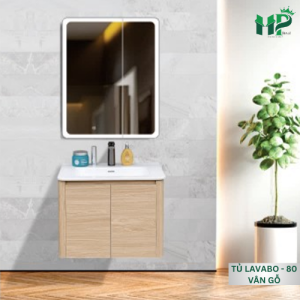 HP - TỦ LAVABO 80-60 VÂN GỖ