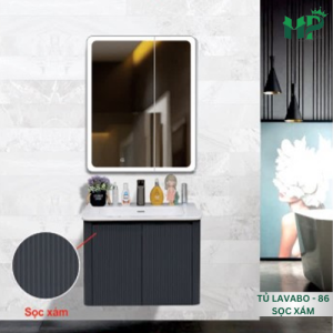 HP - TỦ LAVABO 80 SỌC XÁM
