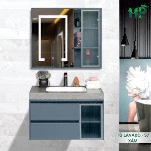 HP - TỦ LAVABO 57 XÁM