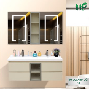 HP - TỦ LAVABO ĐÔI 01