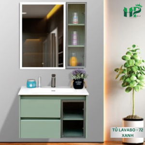 HP - TỦ LAVABO 72 XANH