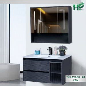 HP - TỦ LAVABO 84 XÁM